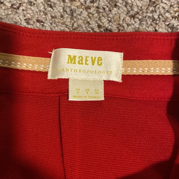 Maeve Anthropologie red skirt - Picture 3 of 4
